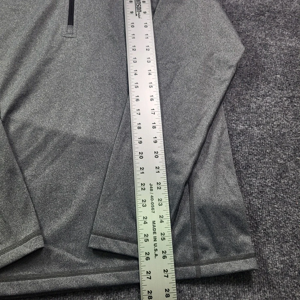The North Face Mens‎ Gray Quarter Zip Pullover Bird Logo Size Medium
